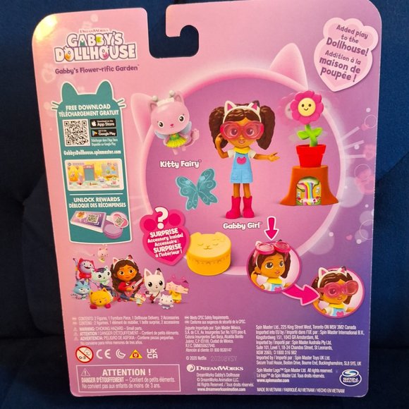 Gabby’s Dollhouse, Flower-rific Garden Set with 2 Toy Figures, 2 Accessories, De - Picture 6 of 6